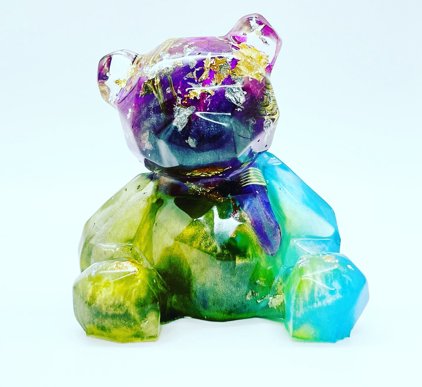 Colorful Energy Bear (Amethyst Inside!)(Free shipping!)